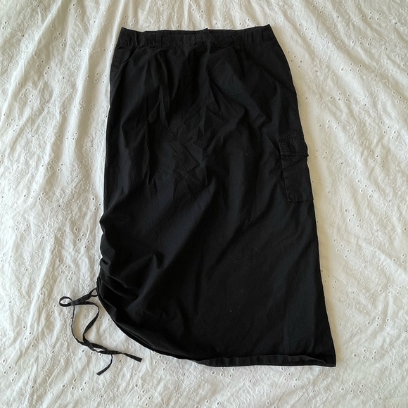 Midi cargo skirt black - Picture 2 of 5